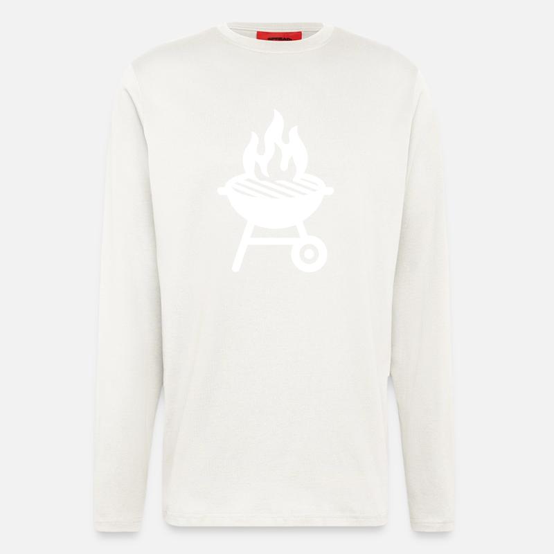 Grill Symbol - Langarmshirt - made by SPREAD  - OFF WHITE