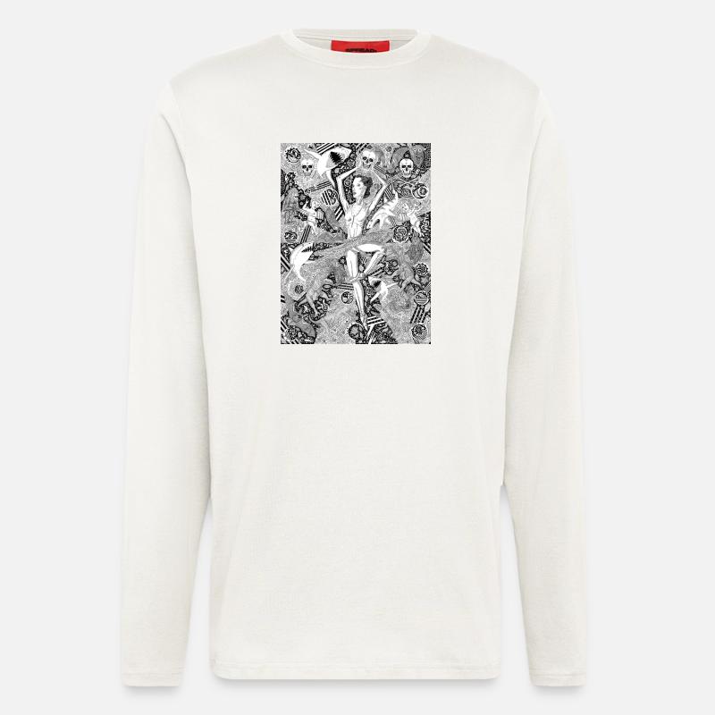 dead can dance - Langarmshirt - made by SPREAD  - OFF WHITE