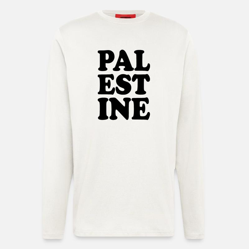Palästina - Langarmshirt - made by SPREAD  - OFF WHITE
