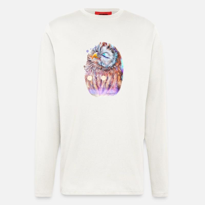 Eule - Langarmshirt - made by SPREAD  - OFF WHITE