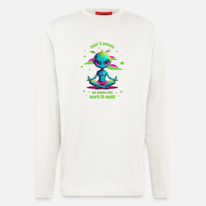 Alien Regelt das ! - Langarmshirt - made by SPREAD  - OFF WHITE