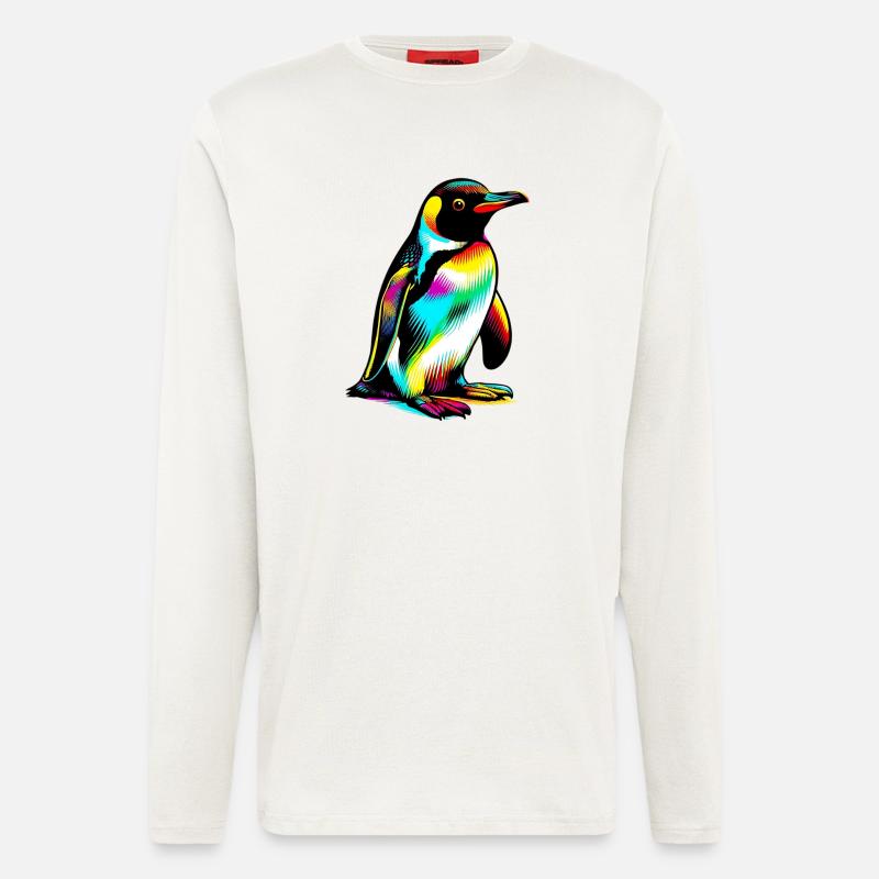 Pingouin - Manches longues bio décontracté fabriqué en UE - OFF WHITE