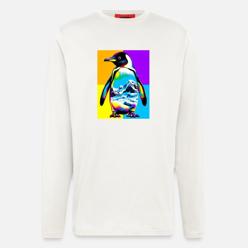 Pinguin - Langarmshirt - made by SPREAD - OFF WHITE