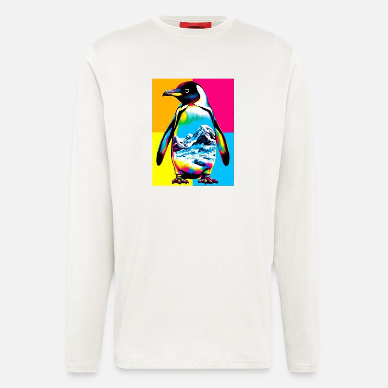 Pinguin - Langarmshirt - made by SPREAD  - OFF WHITE