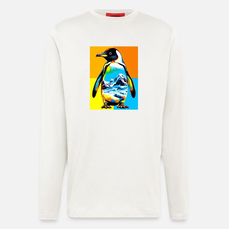Pinguin - Langarmshirt - made by SPREAD - OFF WHITE