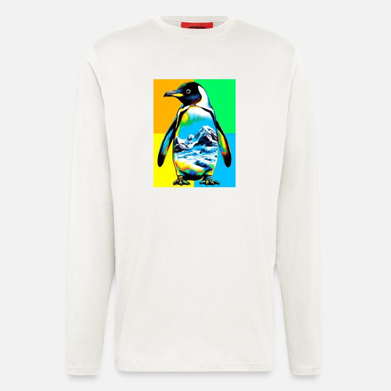 Pinguin - Langarmshirt - made by SPREAD  - OFF WHITE