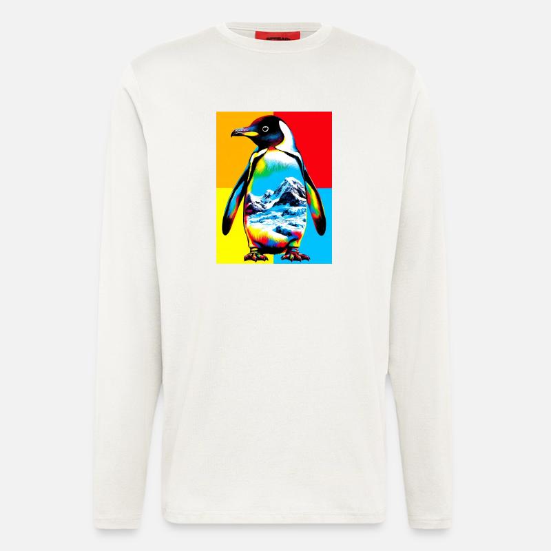 Pinguin - Langarmshirt - made by SPREAD  - OFF WHITE