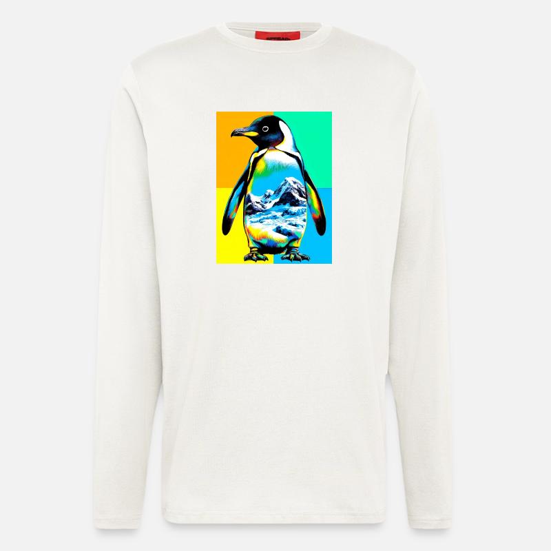 Pinguin - Langarmshirt - made by SPREAD - OFF WHITE