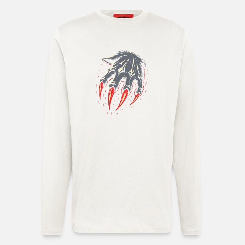 Werwolf Kostüm Krallen Halloween  - Langarmshirt - made by SPREAD  - OFF WHITE