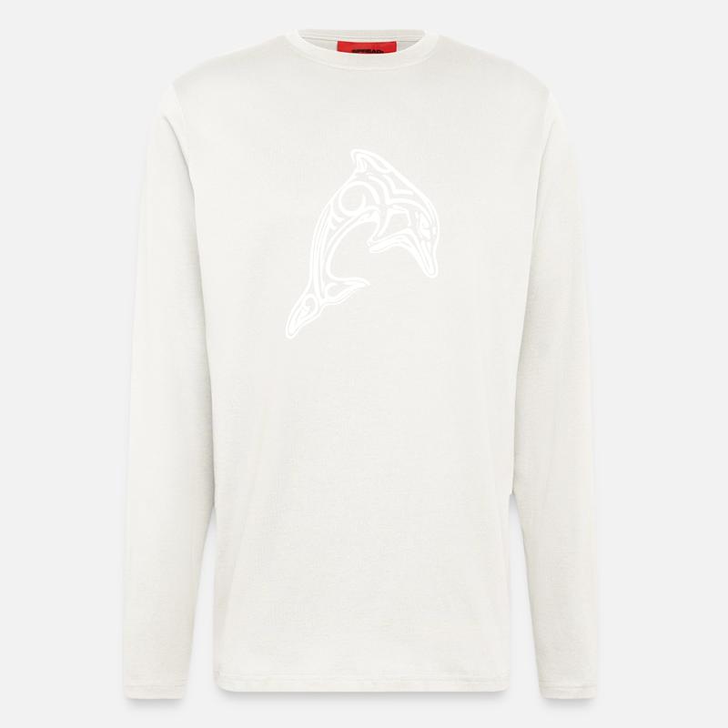 Delfin - Langarmshirt - made by SPREAD  - OFF WHITE