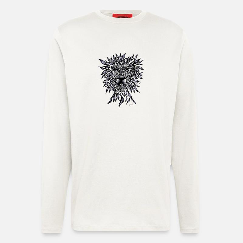 Löwe - Langarmshirt - made by SPREAD  - OFF WHITE