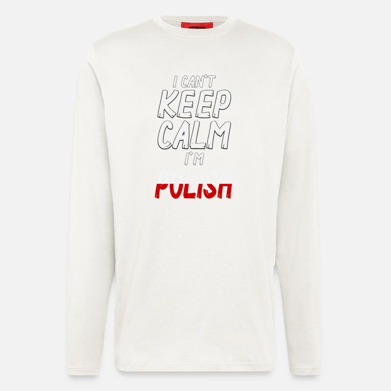 Keep Calm I´m Polish - Longsleeve - made by SPREAD  - OFF WHITE