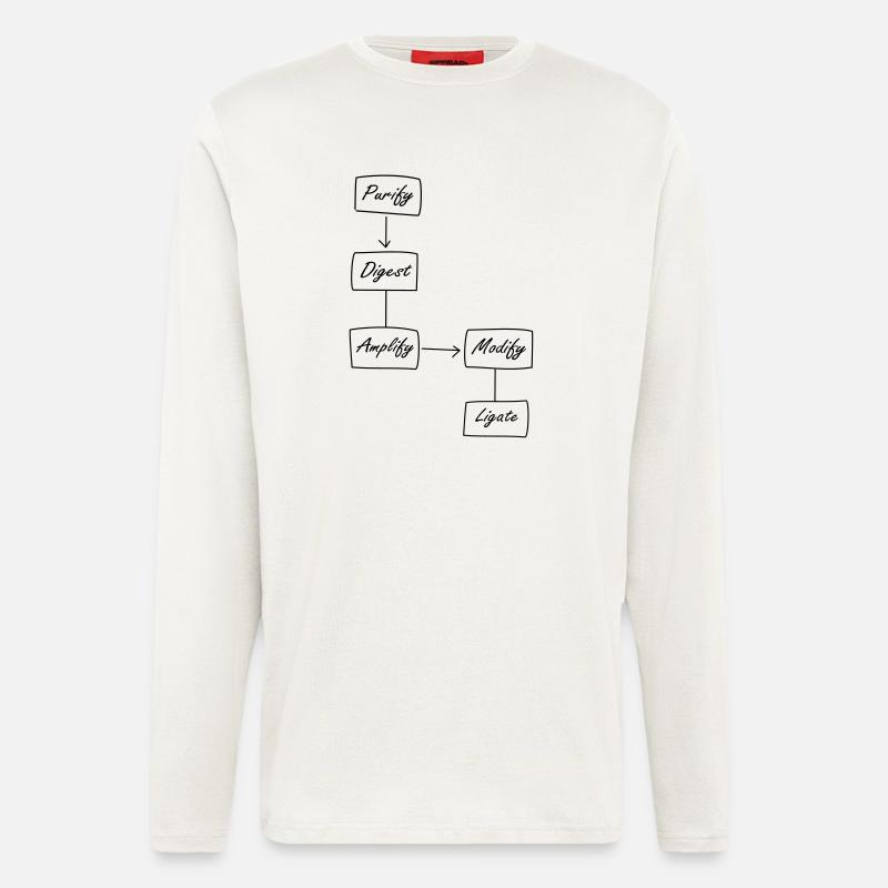 Molecular Biology Protocol - Longsleeve - made by SPREAD  - OFF WHITE