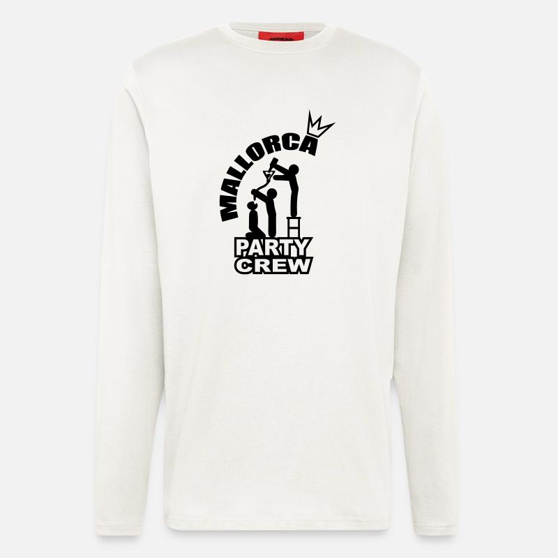 Mallorca Party Crew Malle - Longsleeve - made by SPREAD - OFF WHITE