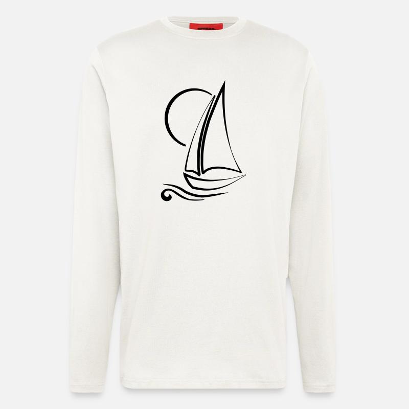 Segelboot - Langarmshirt - made by SPREAD  - OFF WHITE