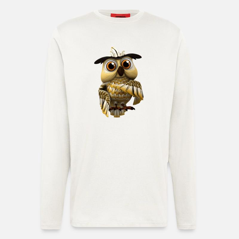 Farmerama Eule - Langarmshirt - made by SPREAD  - OFF WHITE