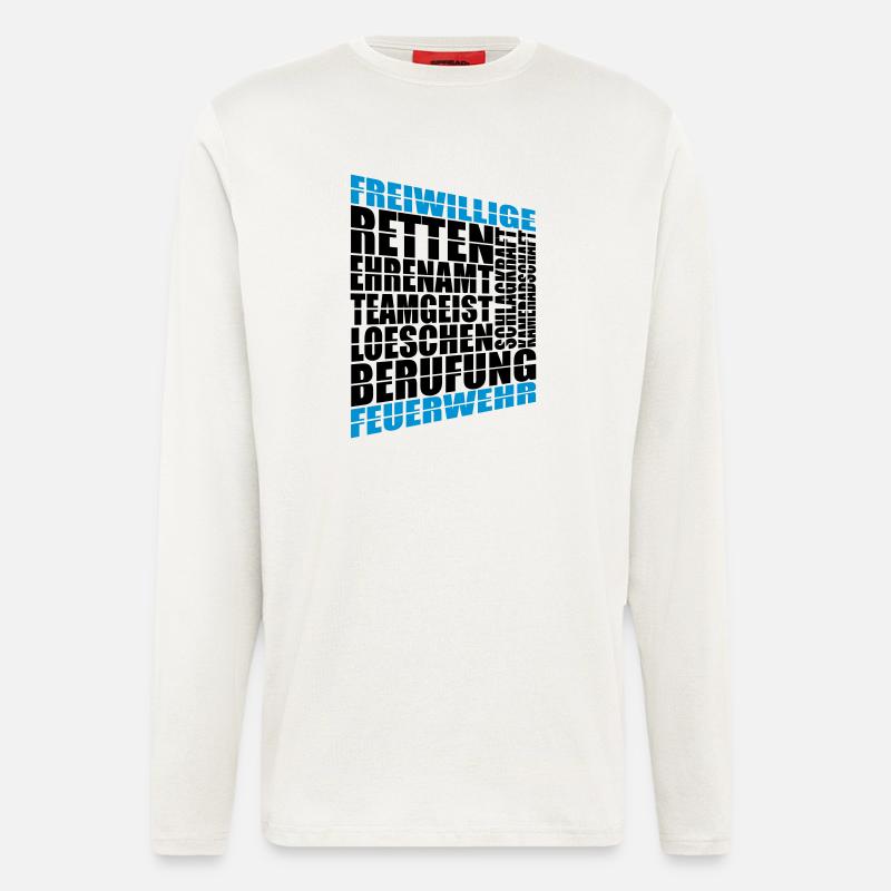 Feuerwehr - Langarmshirt - made by SPREAD  - OFF WHITE