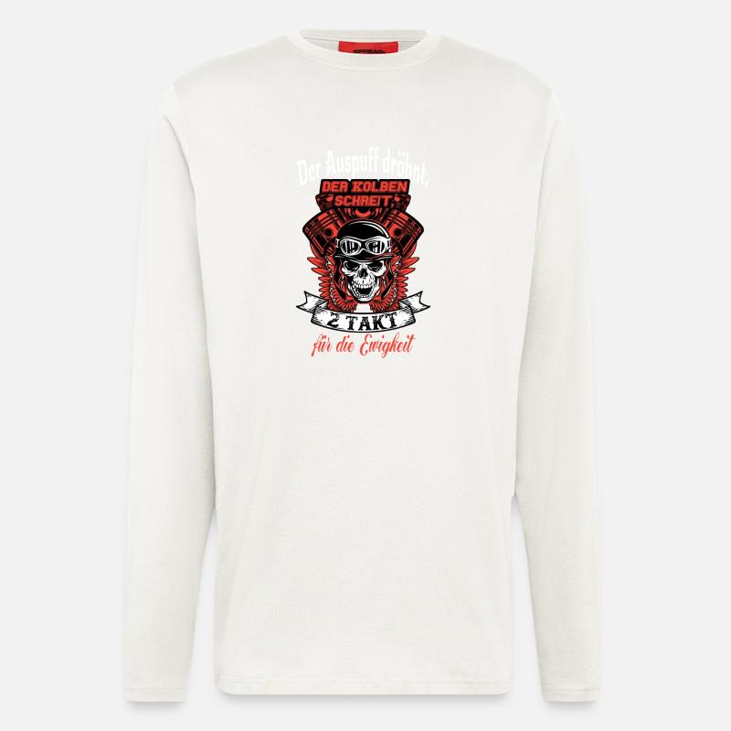 der Auspuff - Langarmshirt - made by SPREAD  - OFF WHITE