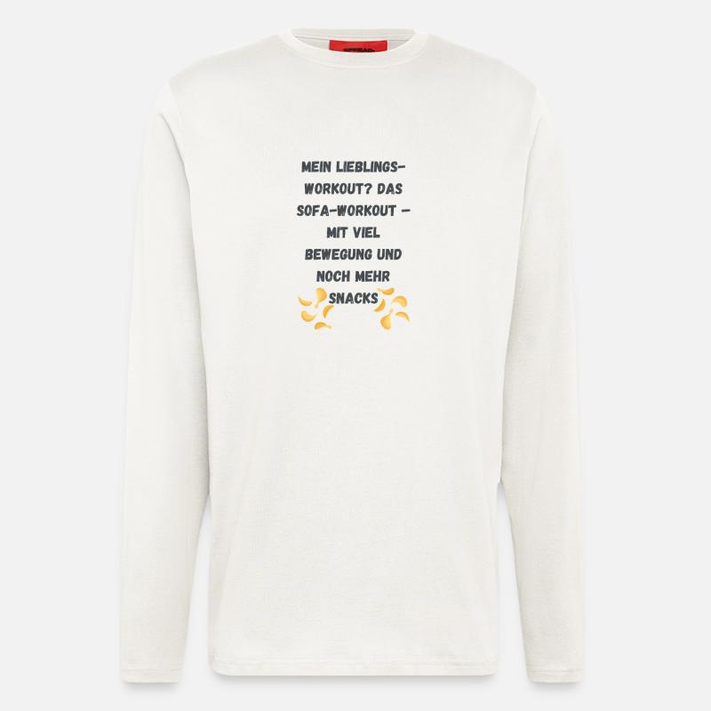 Snacks deine Liebe - Langarmshirt - made by SPREAD  - OFF WHITE