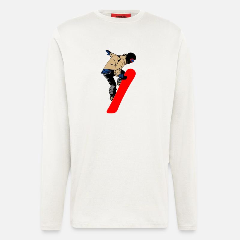 Snowboarder - Langarmshirt - made by SPREAD  - OFF WHITE