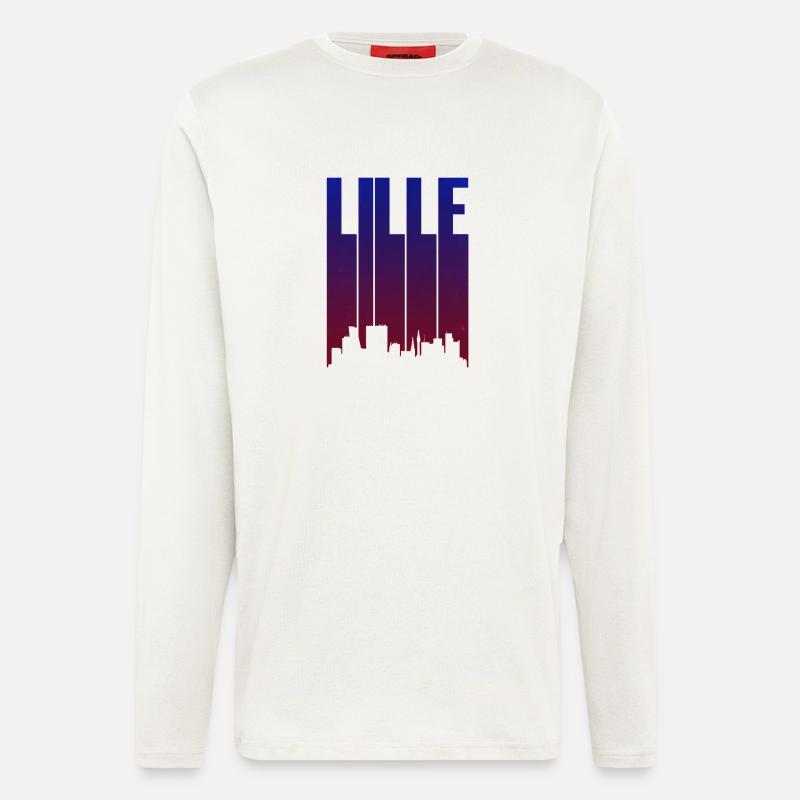 Lille Skyline Gradient - Langarmshirt - made by SPREAD  - OFF WHITE