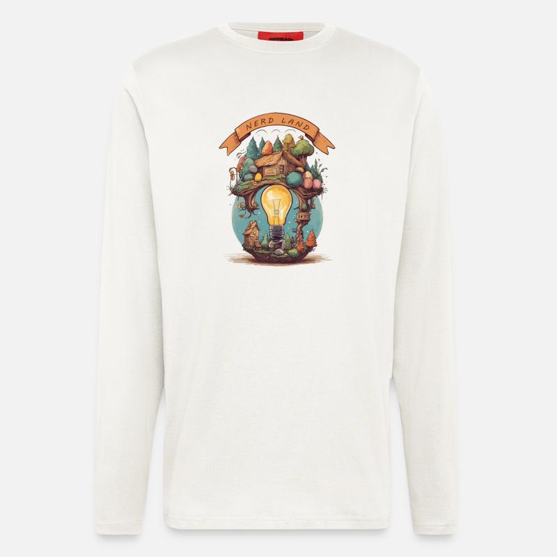 Nerd Land - Langarmshirt - made by SPREAD  - OFF WHITE