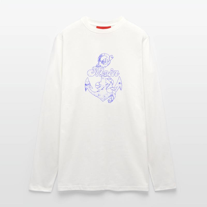 Moin mit Anker Vintage Design Langarmshirt - made by SPREAD 