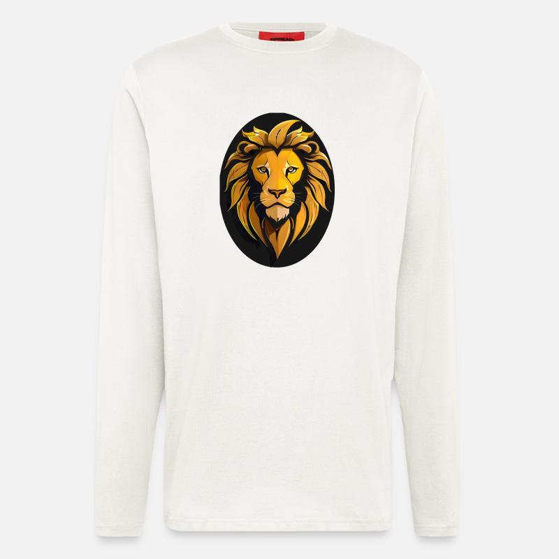 Löwe - Langarmshirt - made by SPREAD  - OFF WHITE