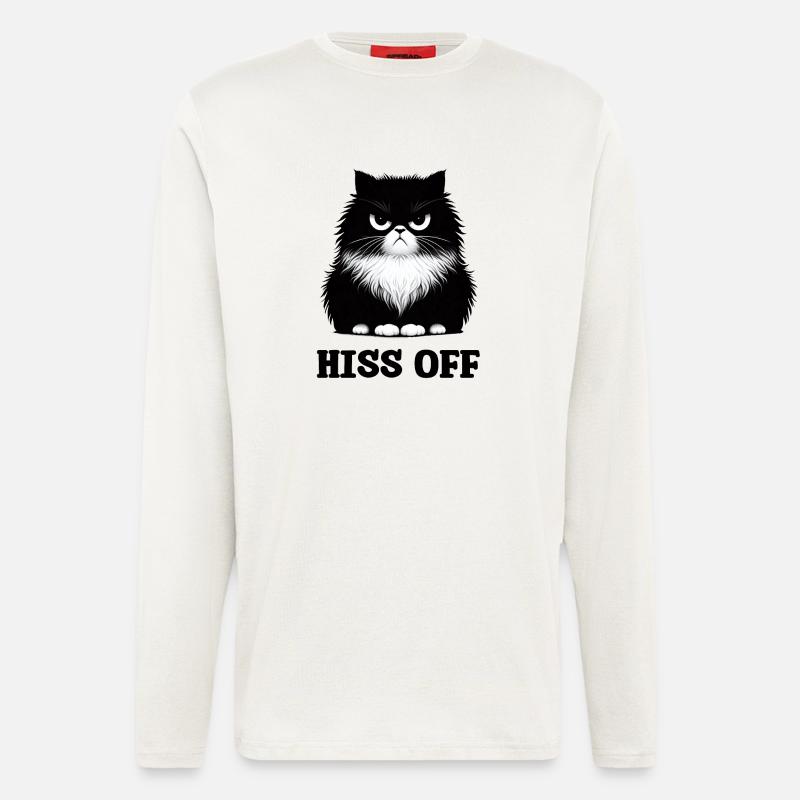 ZISCHT BLACK CAT DOODLE AB - Langarmshirt - made by SPREAD  - OFF WHITE