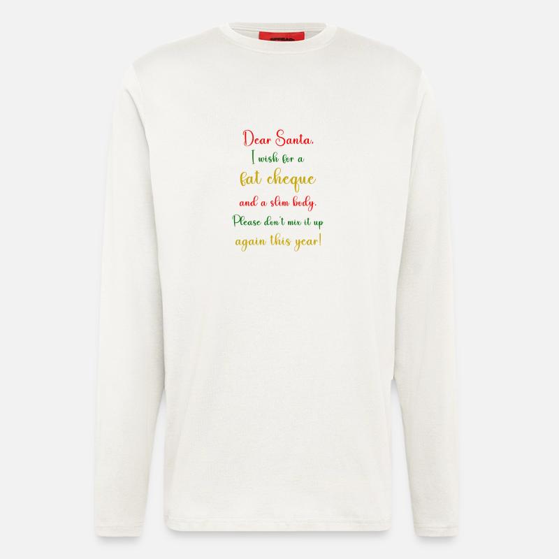 Dear Santa - Langarmshirt - made by SPREAD  - OFF WHITE