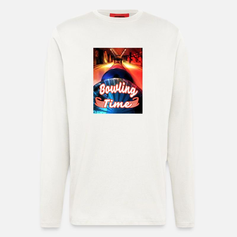 Its Bowling Time - Langarmshirt - made by SPREAD  - OFF WHITE