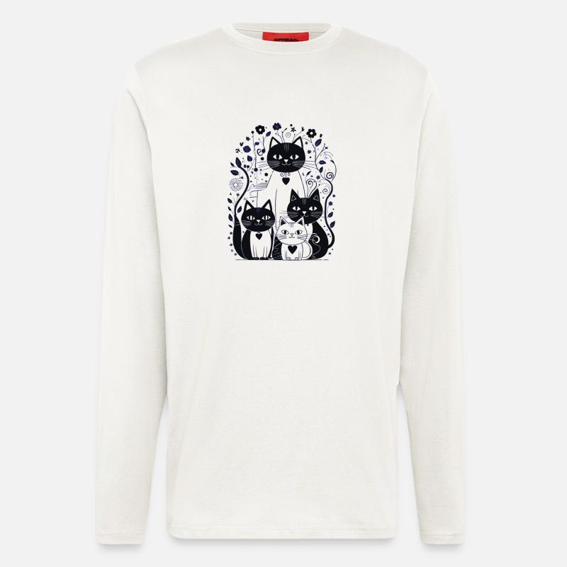 Kittymania - Langarmshirt - made by SPREAD  - OFF WHITE