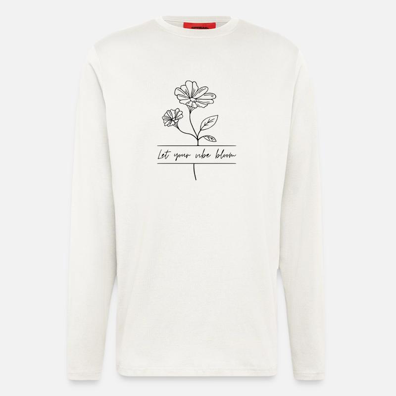 Let Your Vibe Bloom - Longsleeve - made by SPREAD  - OFF WHITE