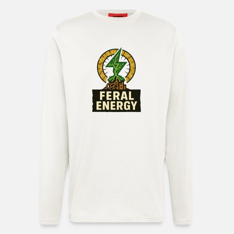 Wilde Energie – Solarpunk - Langarmshirt - made by SPREAD  - OFF WHITE