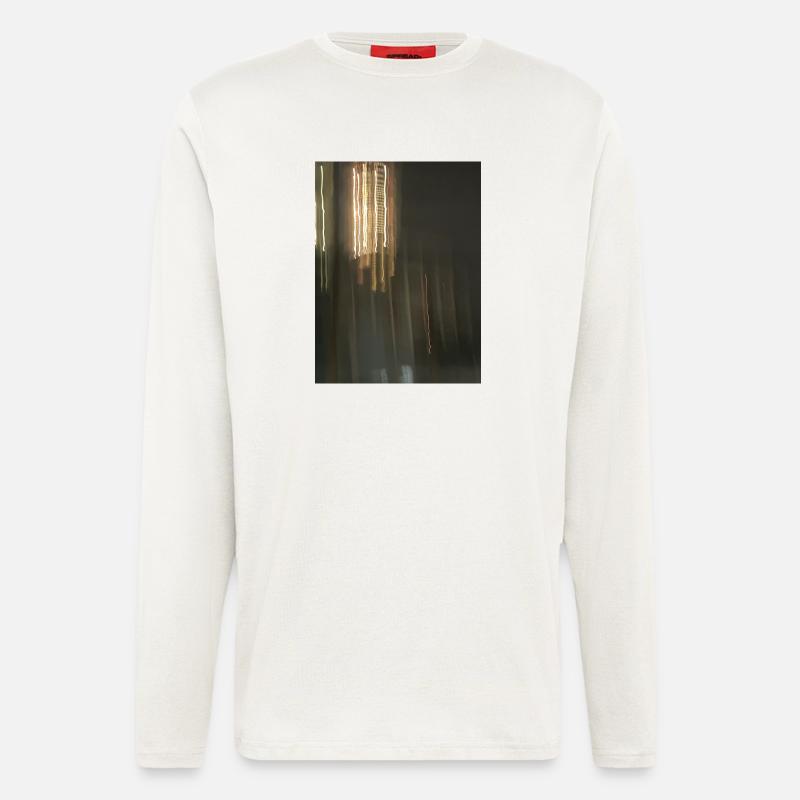 Abstract light reflections at night - Longsleeve - made by SPREAD  - OFF WHITE