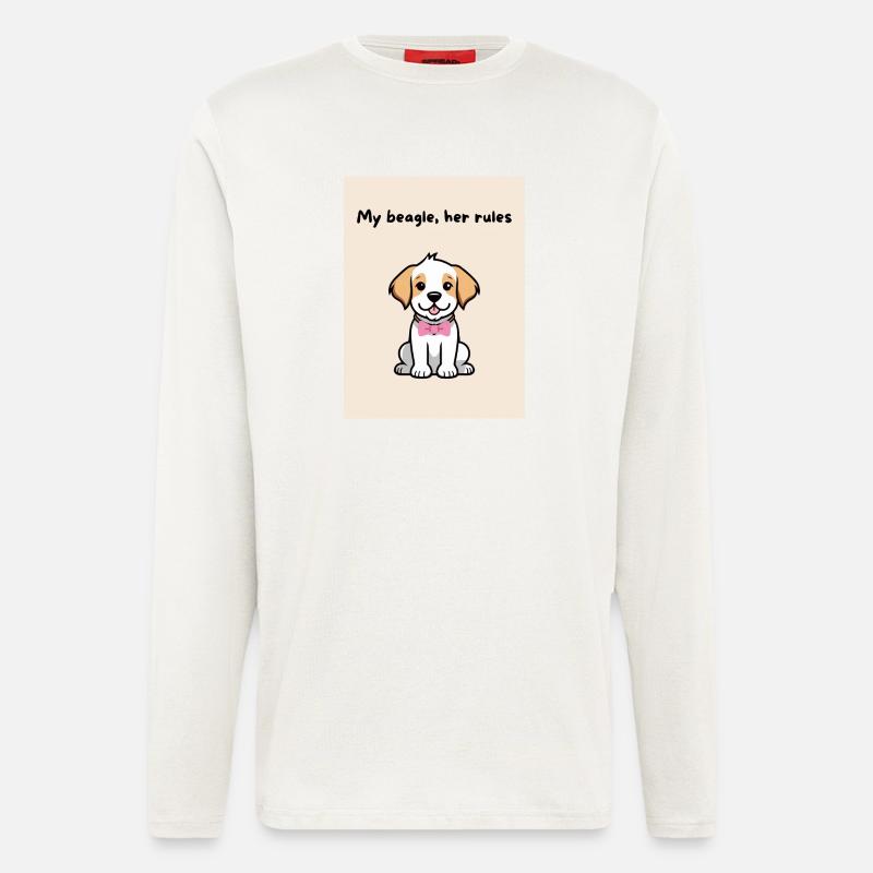 A-beagle-mio_-5- - Longsleeve - made by SPREAD  - OFF WHITE