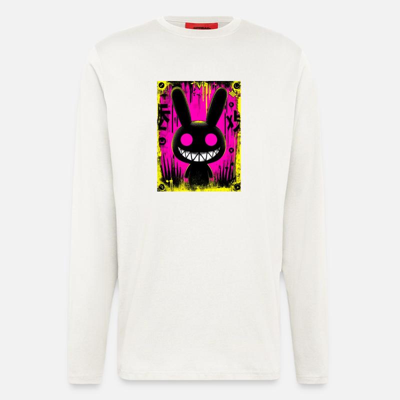 Electro Black Rabbit - Langarmshirt - made by SPREAD  - OFF WHITE