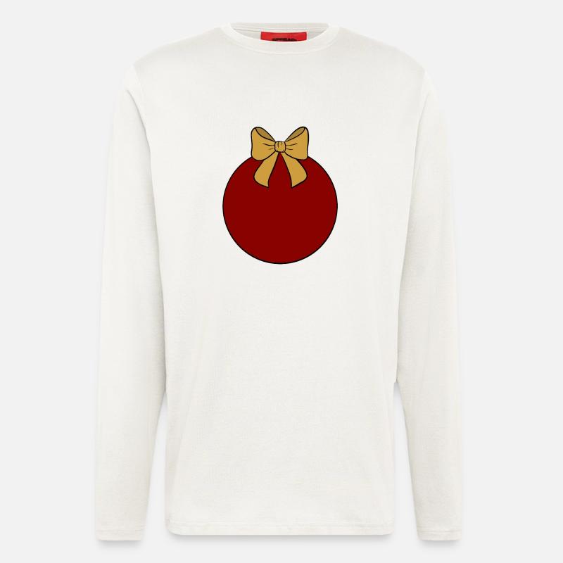 Weihnachtskugel  - Langarmshirt - made by SPREAD  - OFF WHITE