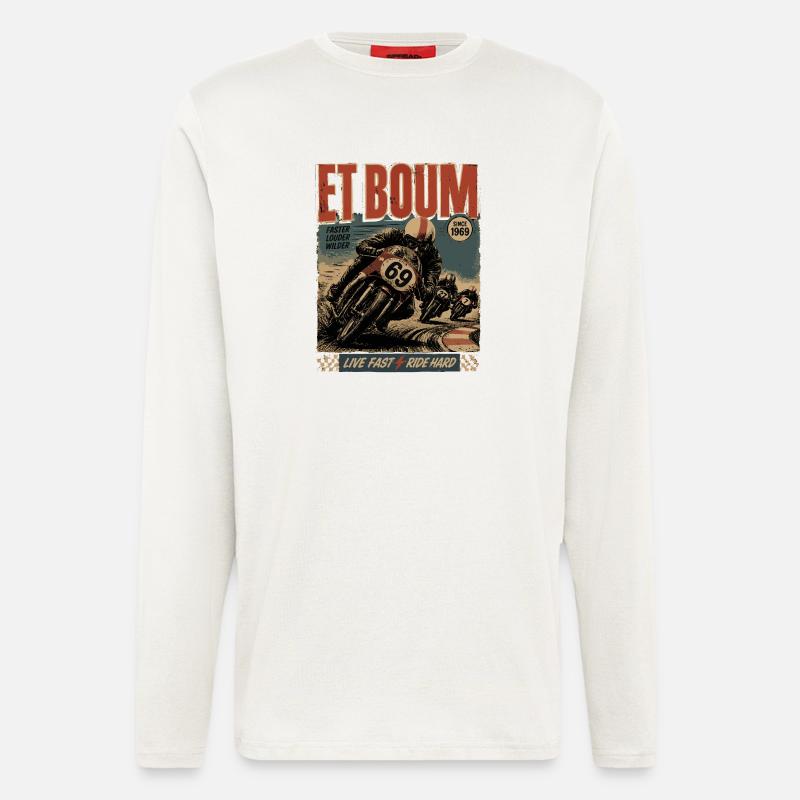 AND BOOM - Longsleeve - made by SPREAD  - OFF WHITE