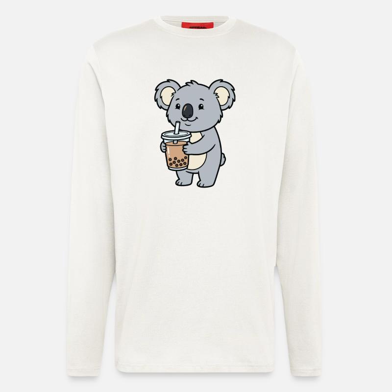 Koala bubble tea - Longsleeve - made by SPREAD - OFF WHITE