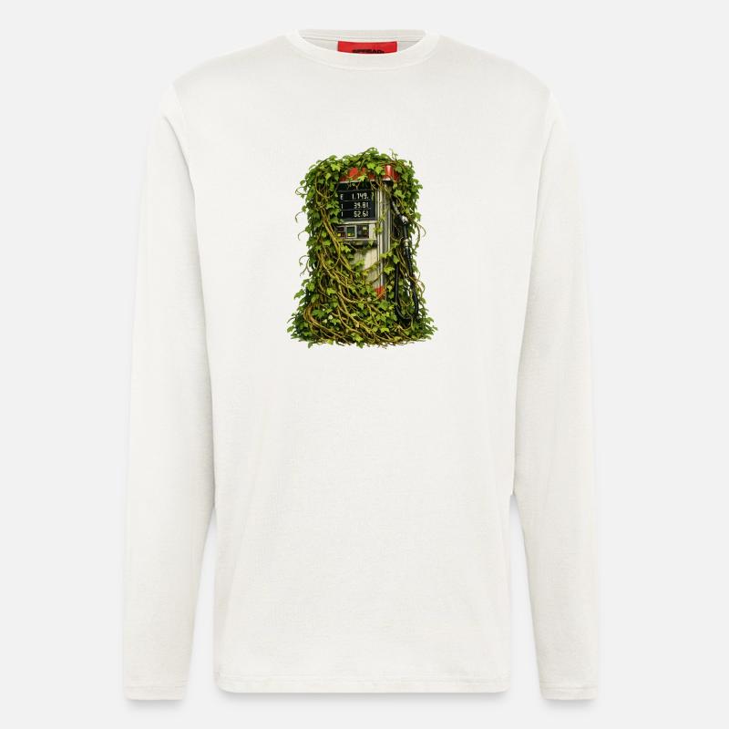 Efeu-Eingeschlossene Pumpe - Langarmshirt - made by SPREAD  - OFF WHITE