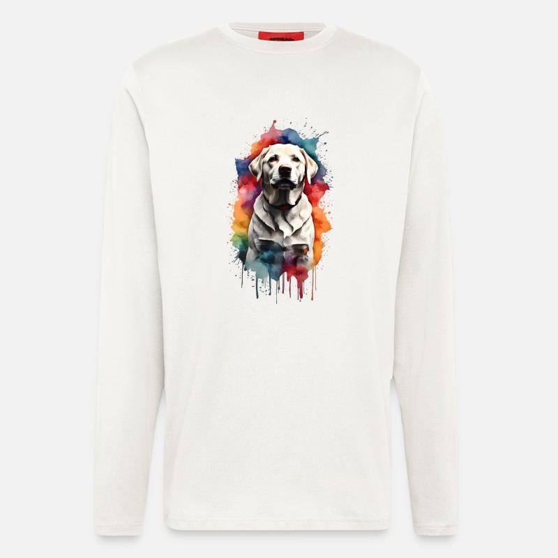 Labrador Retriever - Langarmshirt - made by SPREAD  - OFF WHITE