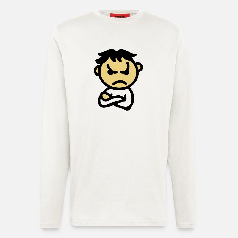 bad mood - Longsleeve - made by SPREAD  - OFF WHITE