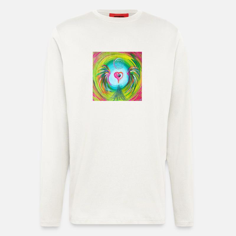 Herzengel "dissolving hate, resentment & anger - Longsleeve - made by SPREAD  - OFF WHITE