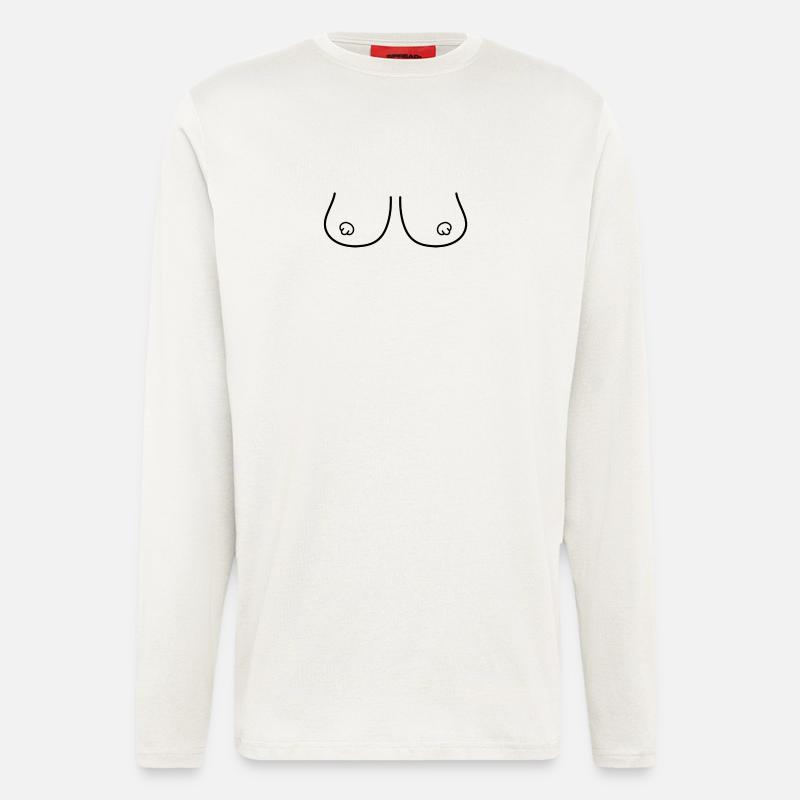 Sexy Brüste - Langarmshirt - made by SPREAD  - OFF WHITE