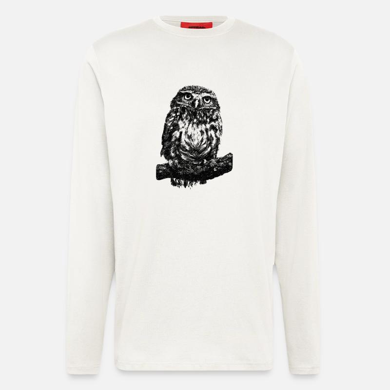 Eule - Langarmshirt - made by SPREAD  - OFF WHITE