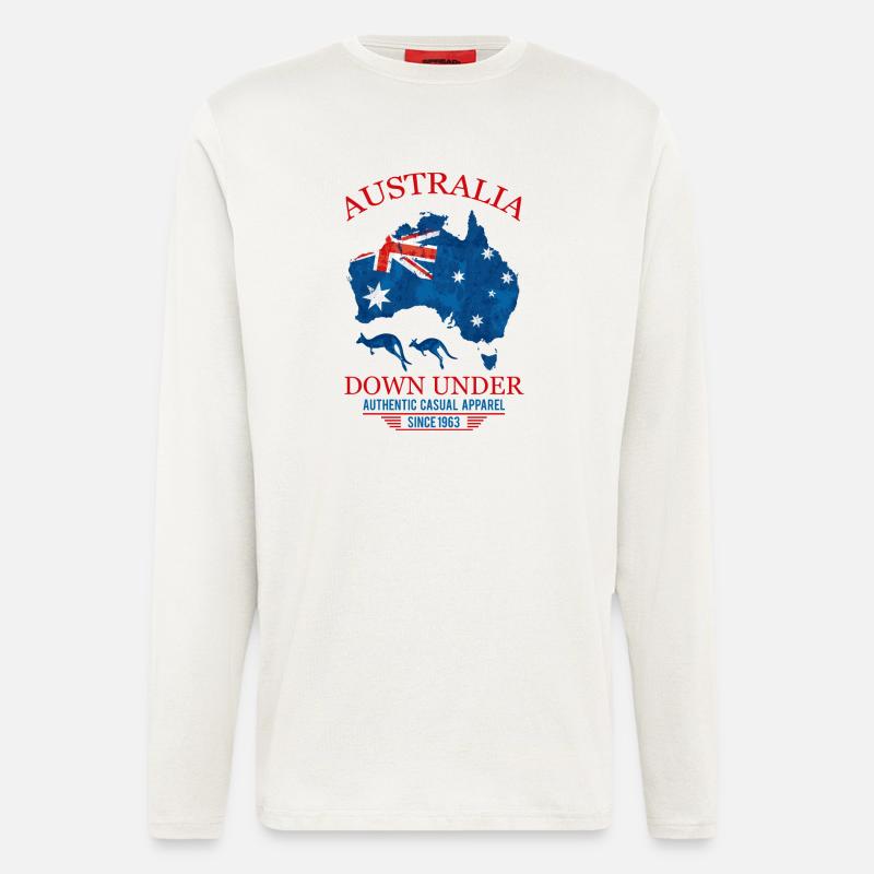 AUSTRALIA - DOWN UNDER 2 - Langarmshirt - made by SPREAD  - OFF WHITE