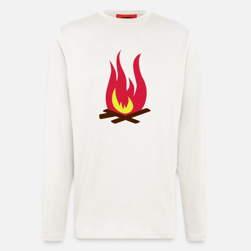 Fire campfire - Longsleeve - made by SPREAD  - OFF WHITE