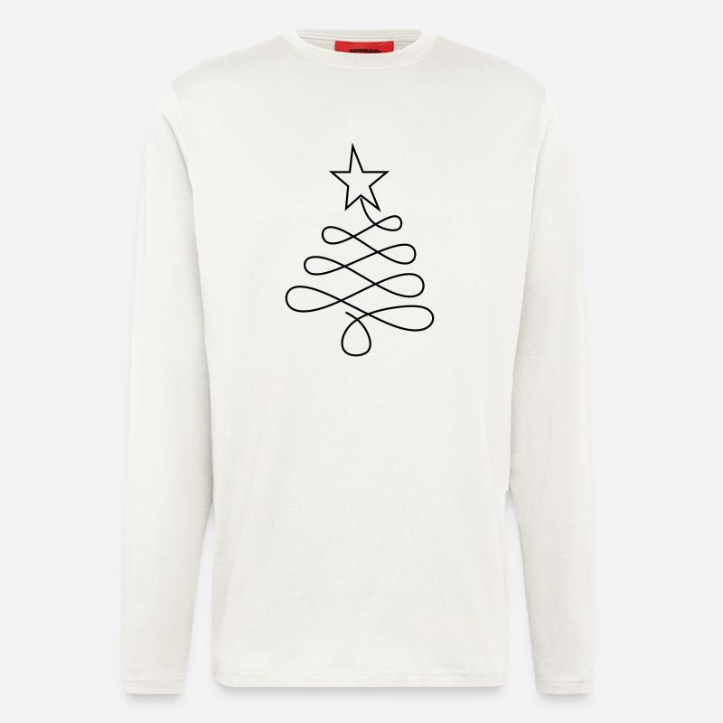 Weihnachtsbaum - Langarmshirt - made by SPREAD  - OFF WHITE