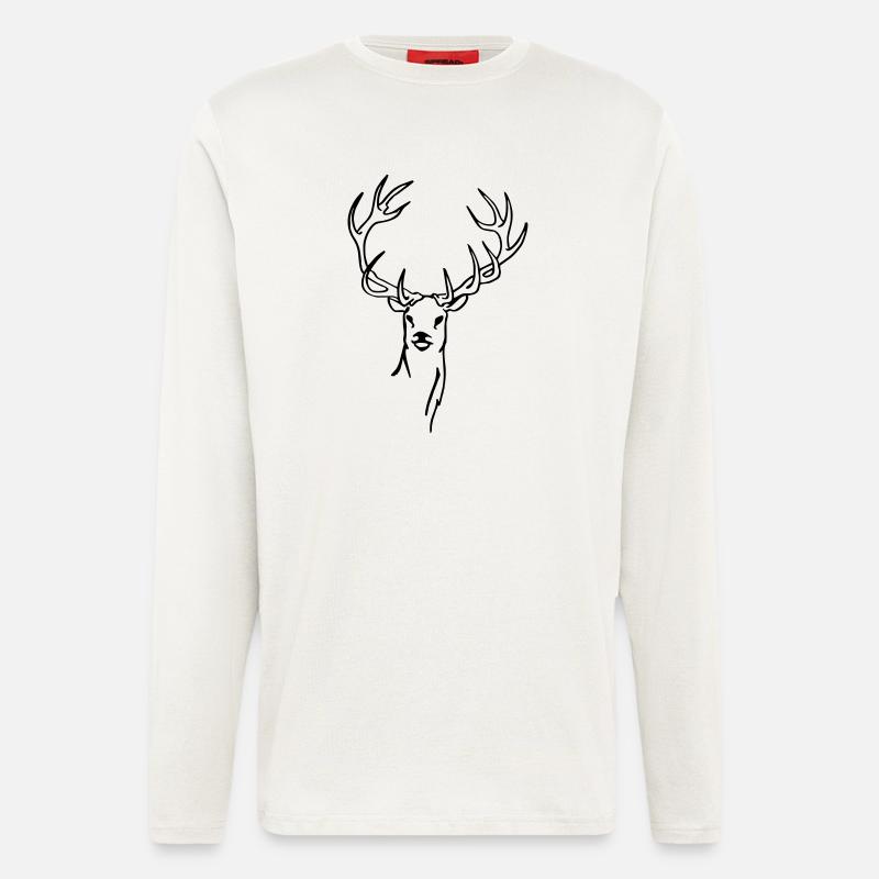Deer - Longsleeve - made by SPREAD  - OFF WHITE